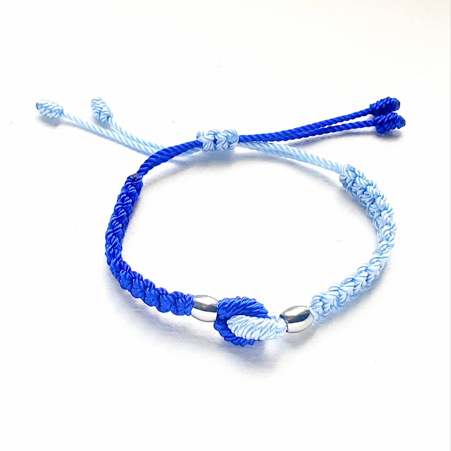 001A- Blue and Sky-blue bracelet – evc.creations shop